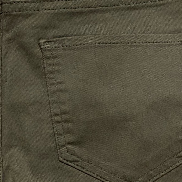 Women's Stretchy Denim Pants - Olive Green - US 4 - Business Casual - ZARA - Picture 8 of 9